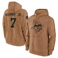 STECN MN.Vikings #7 Byron Murphy Jr. Player Brown Salute to Service Pullover Hoodies Limited Game Stitched Jerseys