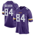 STECN MN.Vikings #84 Josh Oliver Player Purple Home Game Stitched Jerseys