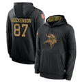 STECN MN.Vikings #87 T.J. Hockenson Player Black Salute to Service Hoodies Limited Game Stitched Jerseys