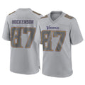 STECN MN.Vikings #87 T.J. Hockenson Player Gray Atmosphere Fashion Home Game Stitched Jerseys