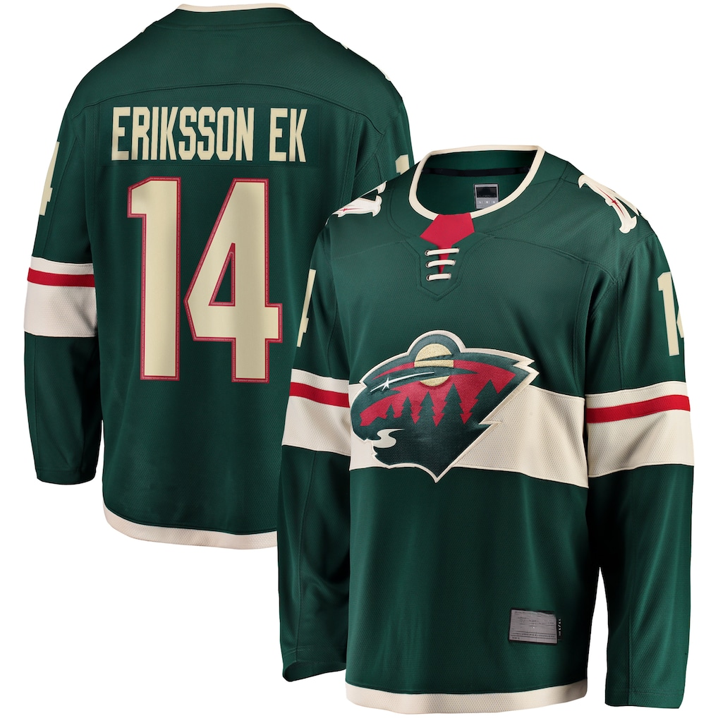 STECN M.Wild #14 Joel Eriksson Ek Green Breakaway Jerseys