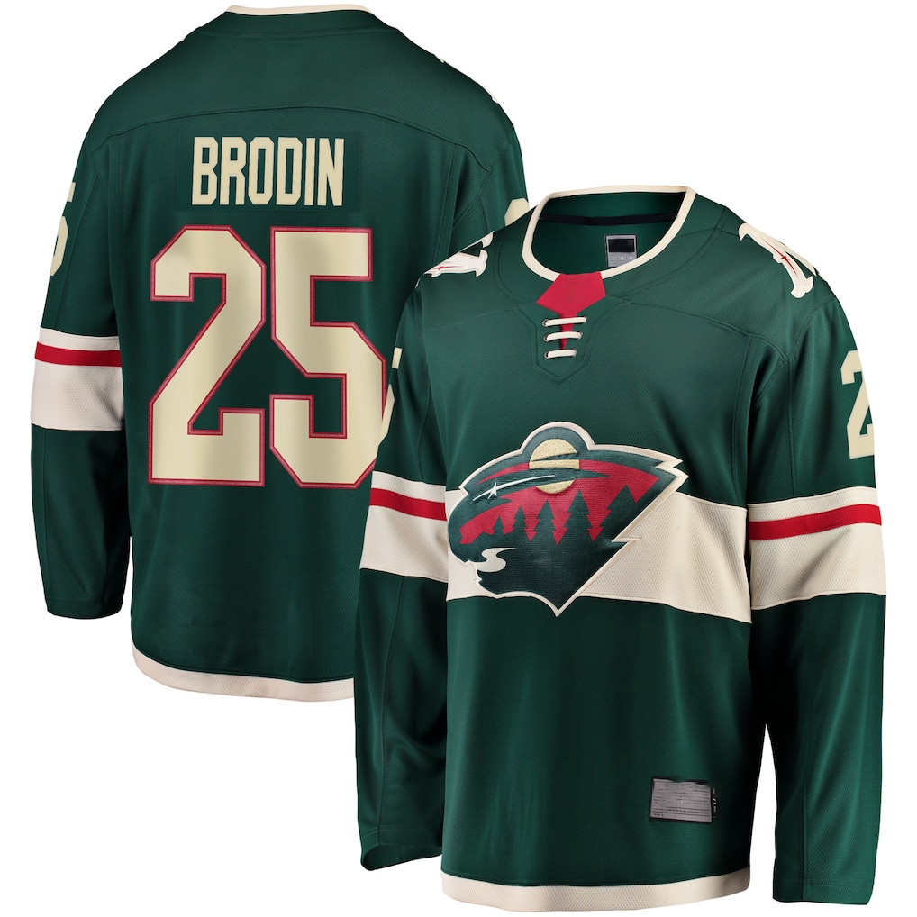 STECN M.Wild #25 Jonas Brodin Green Breakaway Jerseys