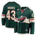 STECN M.Wild #43 Quinn Hughes Green Home Breakaway Jerseys