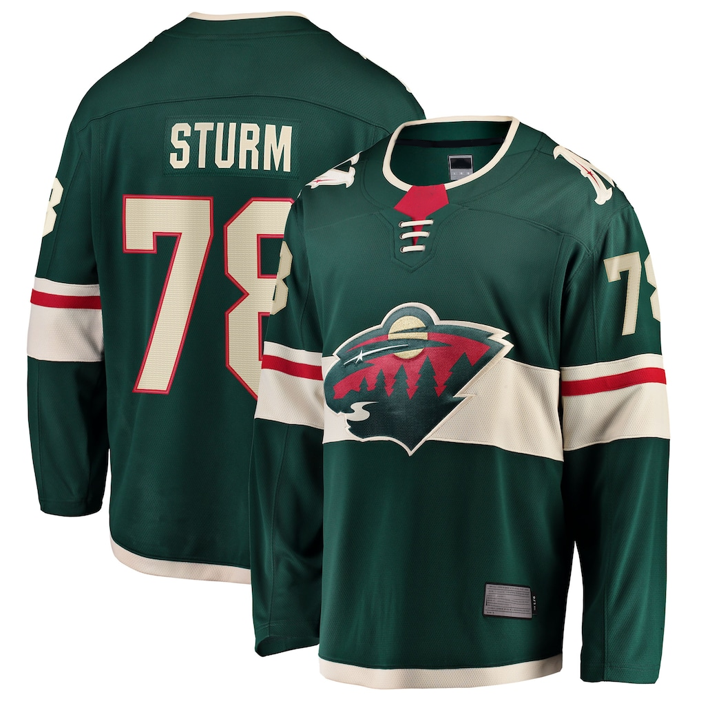 STECN M.Wild #78 Nico Sturm Green Home Breakaway Jerseys