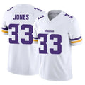 STECN MN.Vikings #33 Aaron Jones Player White Vapor F.U.S.E. Limited Stitched Jerseys