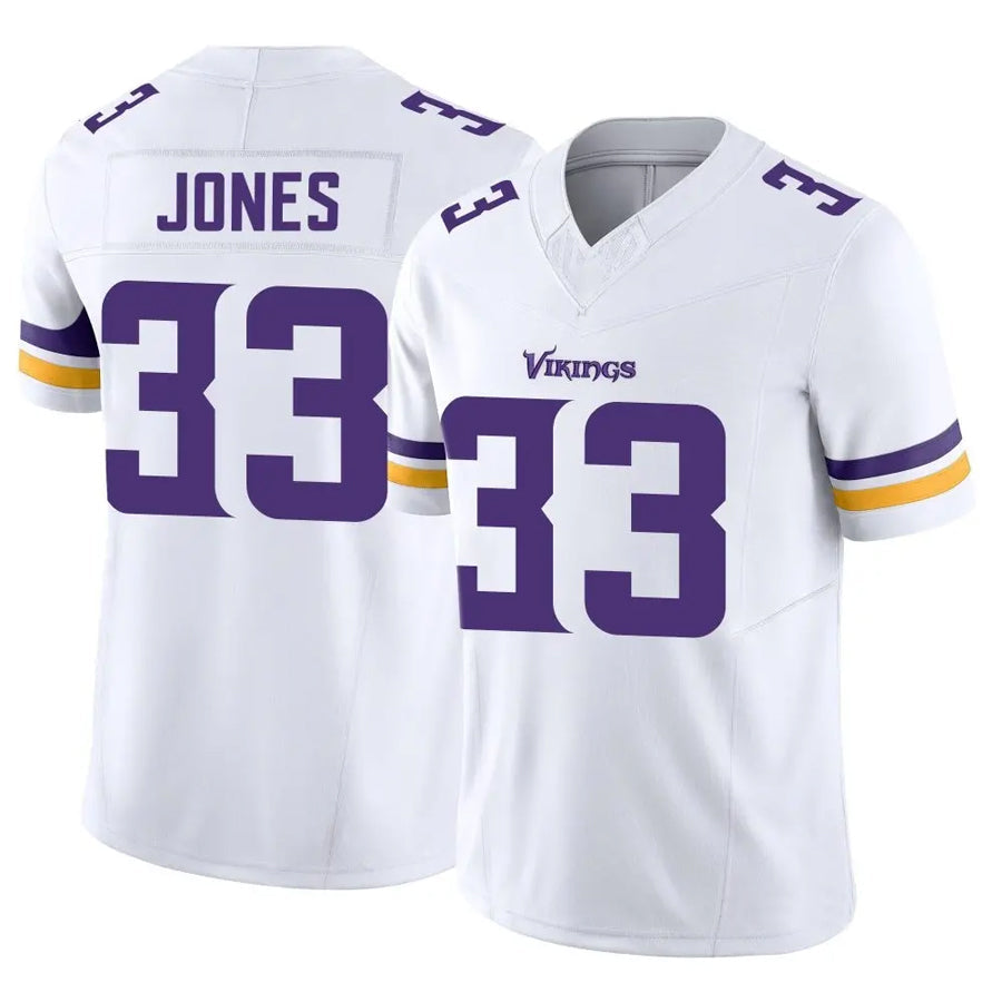 STECN MN.Vikings #33 Aaron Jones Player White Vapor F.U.S.E. Limited Stitched Jerseys