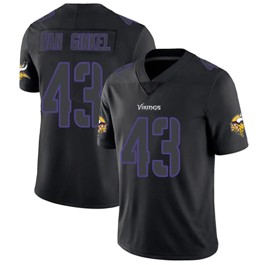 STECN MN.Vikings #43 Andrew Van Ginkel Player Limited Black Impact Game Stitched Jerseys