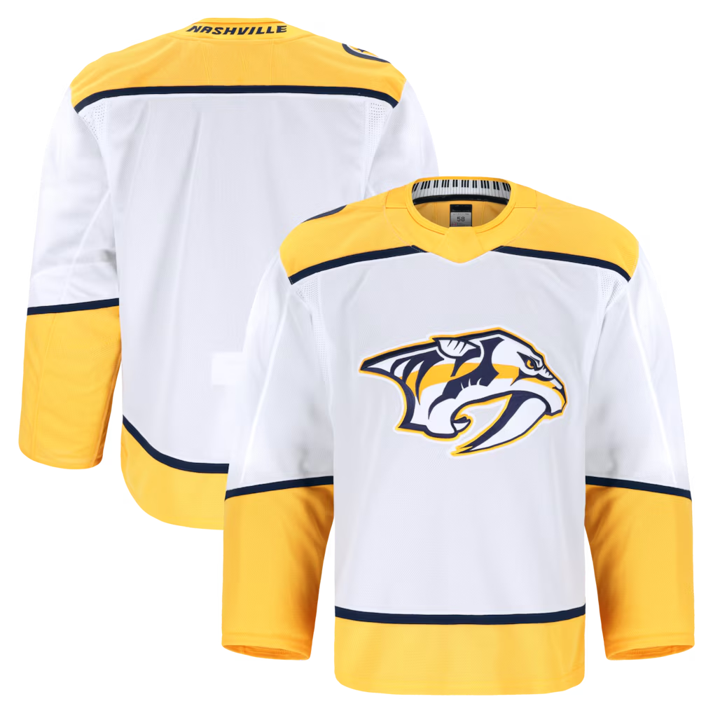 STECN N.Predators White Away Authentic Pro Jerseys