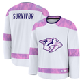 STECN N.Predators White Hockey Fights Cancer Survivor Practice Jerseys
