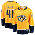 STECN N.Predators #41 Nicolas Hague Gold Home Breakaway Jerseys