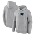 STECN NE.Patriots Gray LOGO Pullover Hoodies Home Game Blank Player Stitched Jerseys
