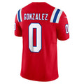 STECN NE.Patriots #0 Christian Gonzalez Player Red Vapor F.U.S.E. Limited Stitched Jerseys