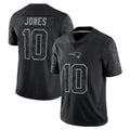 STECN NE.Patriots #10 Drake Maye Player Black REFLECTIVE Limited Stitched Jerseys