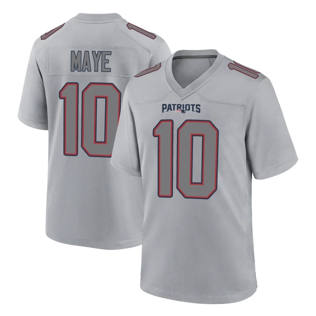STECN NE.Patriots #10 Drake Maye Player Gray Fashion Limited Home Game Stitched Jerseys