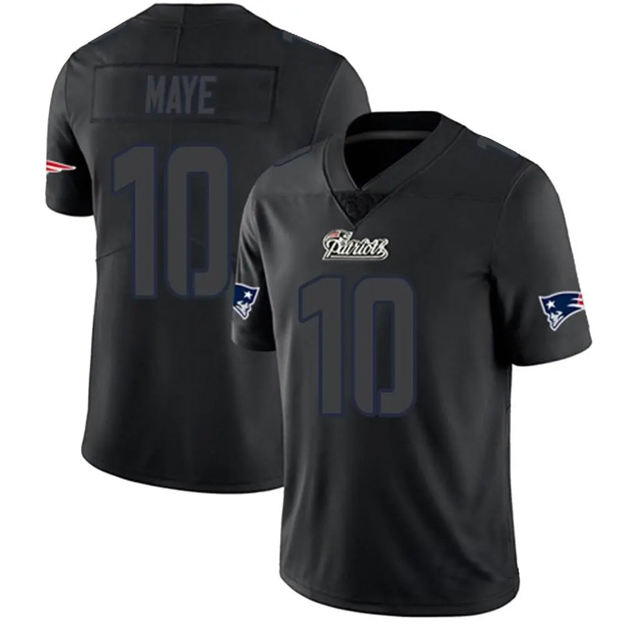 STECN NE.Patriots #10 Drake Maye Player Limited Black Impact Stitched Jerseys