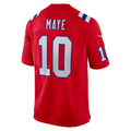 STECN NE.Patriots #10 Drake Maye Red Player Game Stitched Jerseys