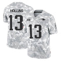 STECN NE.Patriots #13 Mack Hollins Player Arctic Camo Salute To Service Limited Game Stitched Jerseys