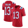 STECN NE.Patriots #13 Mack Hollins Player Red Limited Vapor F.U.S.E. Home Game Stitched Jerseys