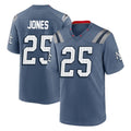 STECN NE.Patriots #25 Marcus Jones Player Blue Rivalries Collection Home Game Stitched Jerseys
