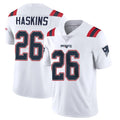 STECN NE.Patriots #26 Hassan Haskins Player White Vapor Untouchable Home Game Stitched Jerseys