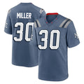 STECN NE.Patriots #30 Jam Miller Player Blue Rivalries Collection Home Game Stitched Jerseys