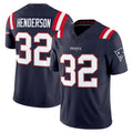 STECN NE.Patriots #32 TreVeyon Henderson Player Navy Limited Vapor F.U.S.E. Home Game Stitched Jerseys