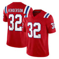 STECN NE.Patriots #32 TreVeyon Henderson Player Red Limited Vapor F.U.S.E. Home Game Stitched Jerseys