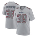 STECN NE.Patriots #38 Rhamondre Stevenson Player Gray Fashion Limited Home Game Stitched Jerseys