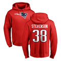 STECN NE.Patriots #38 Rhamondre Stevenson Player Red LOGO Pullover Hoodies Home Game Stitched Jerseys
