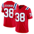 STECN NE.Patriots #38 Rhamondre Stevenson Player Red Limited Vapor F.U.S.E. Home Game Stitched Jerseys