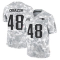 STECN NE.Patriots #48 Namdi Obiazor Player Arctic Camo Salute To Service Limited Game Stitched Jerseys