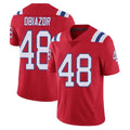 STECN NE.Patriots #48 Namdi Obiazor Player Red Vapor Untouchable Home Game Stitched Jerseys