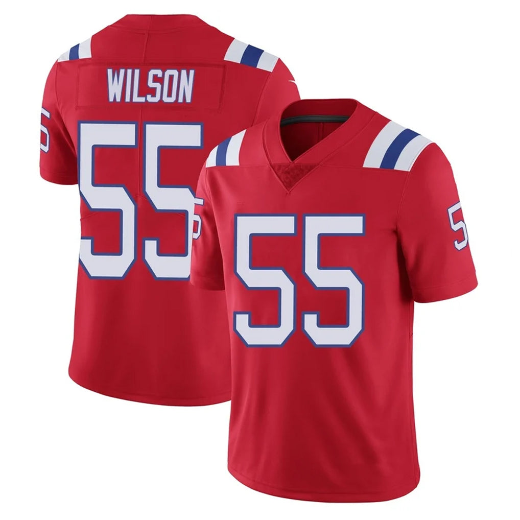 STECN NE.Patriots #55 Jared Wilson Player Red Vapor Untouchable Home Game Stitched Jerseys