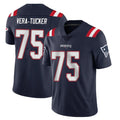 STECN NE.Patriots #75 Alijah Vera-Tucker Player Navy Vapor Untouchable Home Game Stitched Jerseys