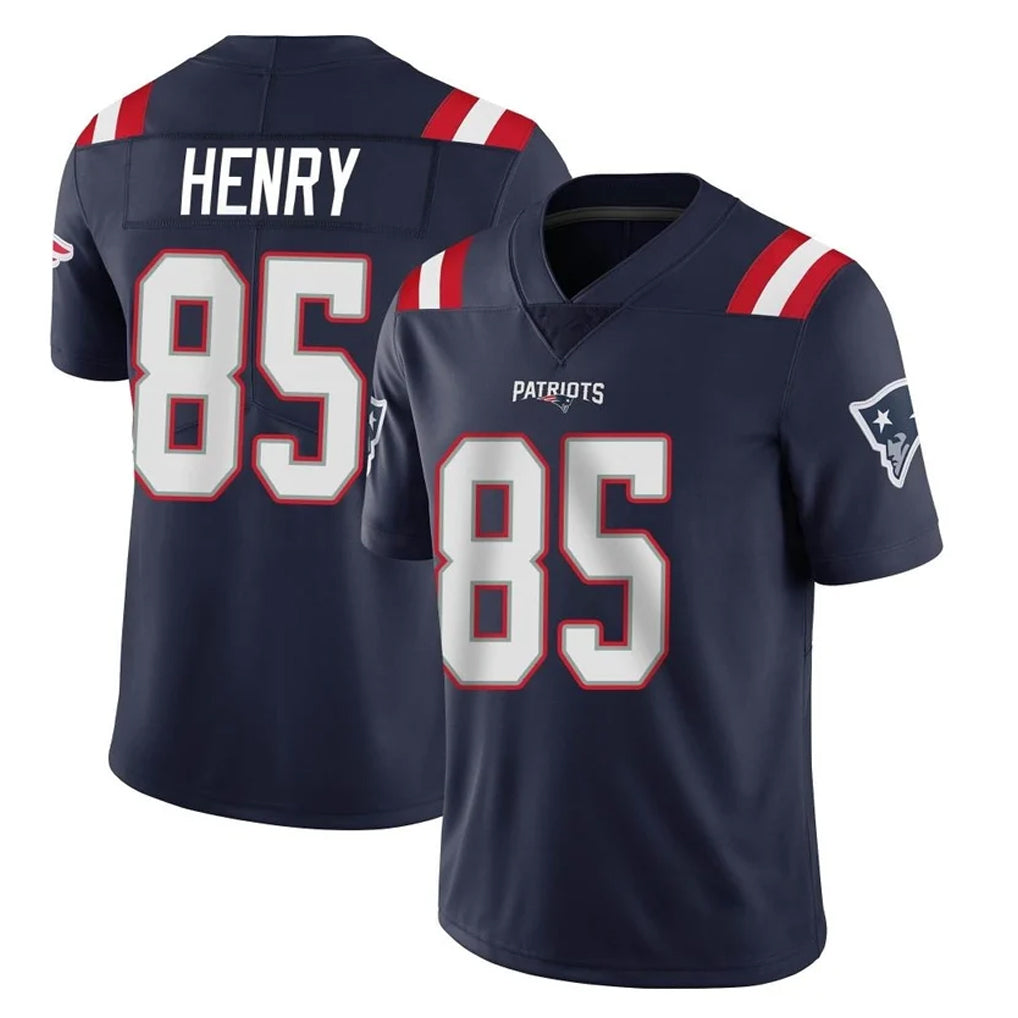 STECN NE.Patriots #85 Hunter Henry Player Navy Vapor Untouchable Home Game Stitched Jerseys