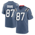 STECN NE.Patriots #87 Romeo Doubs Player Blue Rivalries Collection Home Game Stitched Jerseys