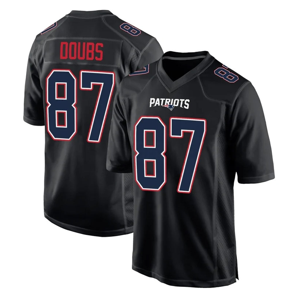 STECN NE.Patriots #87 Romeo Doubs Player Carbon Fashion Limited Home Game Stitched Jerseys