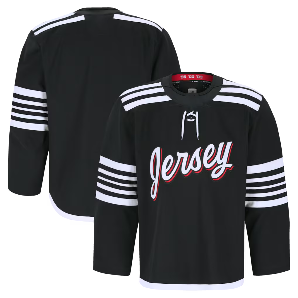 STECN N.Jersey Devils Black Alternate Authentic Pro Jerseys