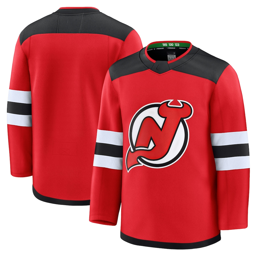 STECN N.Jersey Devils Red Home Premium Jerseys