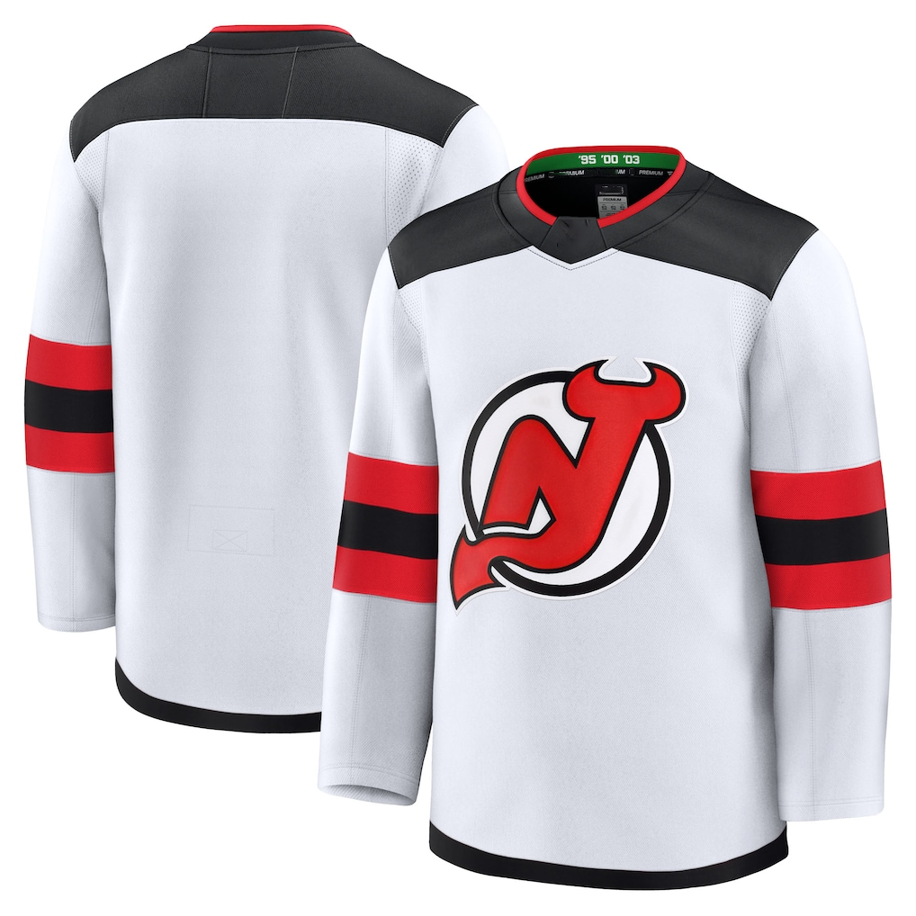 STECN N.Jersey Devils White Away Premium Jerseys