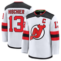 STECN N.Jersey Devils #13 Nico Hischier White Away Premium Jerseys