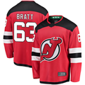 STECN N.Jersey Devils #63 Jesper Bratt Red Home Breakaway Player Jerseys