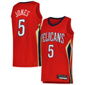 STECN NO.Pelicans #5 Herbert Jones Red Swingman Stitched Jerseys- Statement Edition