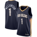 STECN NO.Pelicans #1 Zion Williamson Navy Swingman Stitched Jerseys- Icon Edition