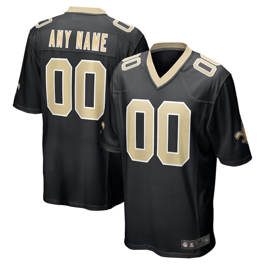 STECN Custom NO.Saints Home Replica Game Stitched Jerseys