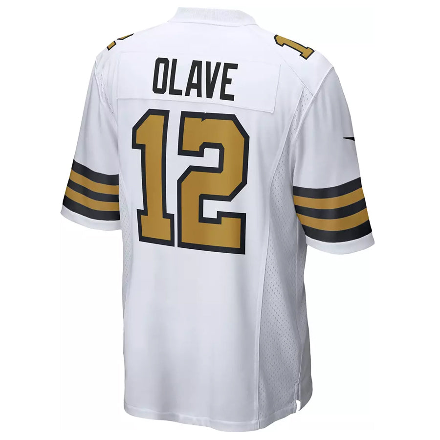 STECN NO.Saints #12 Chris Olave Player White Alternate Game Stitched Jerseys