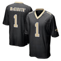 STECN NO.Saints #1 Kool-Aid McKinstry Player Black Home Game Stitched Jerseys