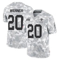 STECN NO.Saints #20 Pete Werner Player Arctic Camo Salute To Service Limited Game Stitched Jerseys