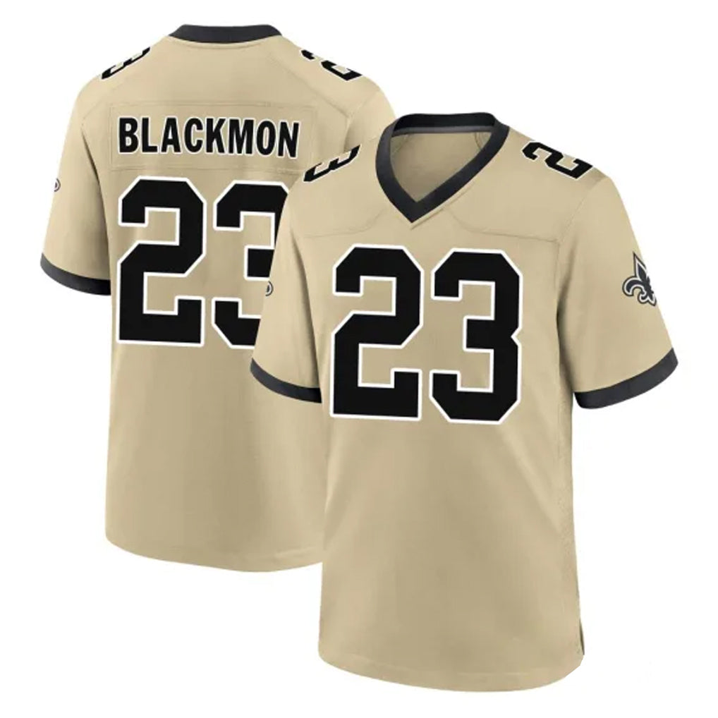 STECN NO.Saints #23 Julian Blackmon Player Gold Home Game Stitched Jerseys