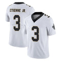 STECN NO.Saints #3 Travis Etienne Jr. Player White Limited Vapor Untouchable Home Game Stitched Jerseys